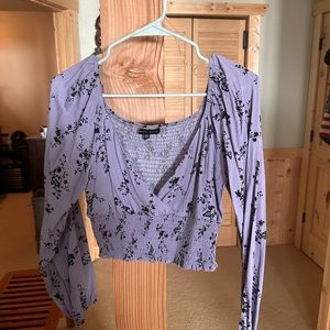 Long sleeve crop top